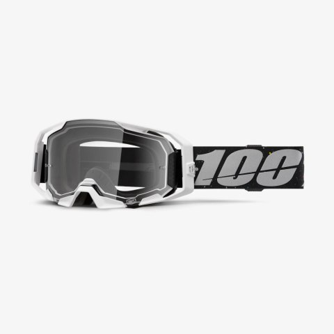 100 PROCENT GOGLE ARMATIC RAPIDRACER - CLEAR LENS - KOLOR SZARY/CZARNY SZYBA PRZEŹROCZYSTA