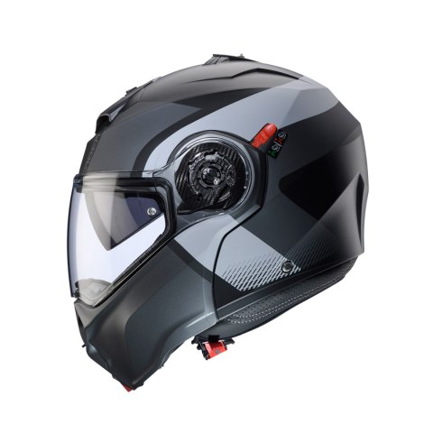 CABERG KASK SZCZĘKOWY FLIP-UP MODEL DUKE EVO INDY KOLOR SZARY/CZARNY MAT ROZMIAR L (PINLOCK W ZESTAWIE) CABERG KASK SZCZĘKOWY FLIP-UP MODEL DUKE EVO INDY KOLOR SZARY/CZARNY MAT ROZMIAR L (PINLOCK W ZESTAWIE)
