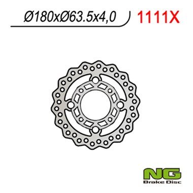 NG TARCZA HAMULCOWA PRZÓD KTM QUAD 450/505/525 (180X63,5X4) WAVE NG TARCZA HAMULCOWA PRZÓD KTM QUAD 450/505/525 (180X63,5X4) WAVE