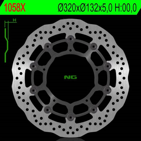 NG TARCZA HAMULCOWA PRZÓD YAMAHA YZF R1 '04-'06 / '15-'16, FZ1 '06-13, R6 '20-, V-MAX '09-16, MT-10 '16-21 (320X132X5MM) (5X8,5M NG TARCZA HAMULCOWA PRZÓD YAMAHA YZF R1 '04-'06 / '15-'16, FZ1 '06-13, R6 '20-, V-MAX '09-16, MT-10 '16-21 (320X132X5MM) (5X8,5M