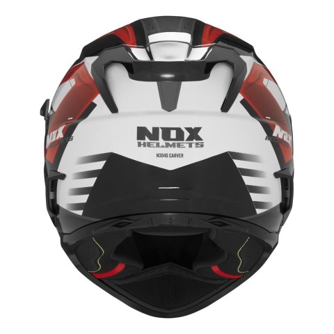 NOX KASK INTEGRALNY (FULL FACE) Z BLENDĄ N304S CARVER KOLOR CZARNY/BIAŁY/CZERWONY ROZMIAR XL NOX KASK INTEGRALNY (FULL FACE) Z BLENDĄ N304S CARVER KOLOR CZARNY/BIAŁY/CZERWONY ROZMIAR XL