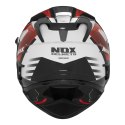 NOX KASK INTEGRALNY (FULL FACE) Z BLENDĄ N304S CARVER KOLOR CZARNY/BIAŁY/CZERWONY ROZMIAR M