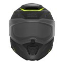 NOX KASK SZCZĘKOWY (FLIP-UP) Z BLENDĄ N967 SYNCHRO KOLOR CZARNY/ŻÓŁTY FLUO/SZARY MAT ROZMIAR S