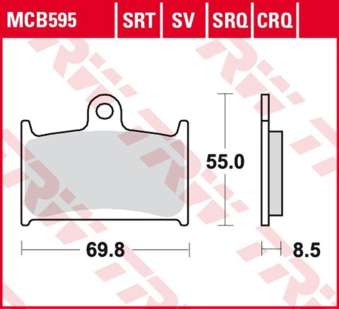 TRW ZF KLOCKI HAMULCOWE KH236 SINTER TRACK SUZUKI GSX-R 400 '90-'95, GSX-R 750 '88-'93, GSX-R 1000 '89-'92,TRIUMPH DAYTONA/SPEED TRW ZF KLOCKI HAMULCOWE KH236 SINTER TRACK SUZUKI GSX-R 400 '90-'95, GSX-R 750 '88-'93, GSX-R 1000 '89-'92,TRIUMPH DAYTONA/SPEED