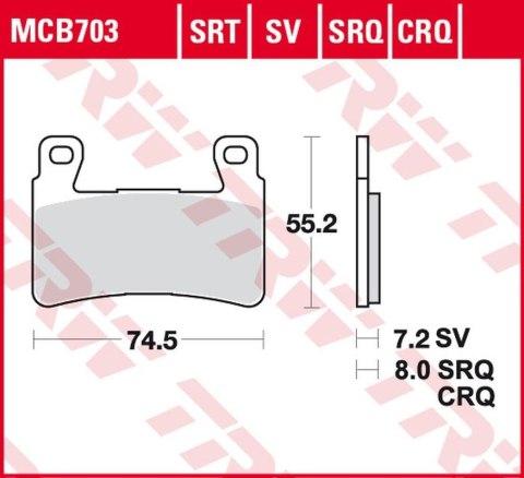 TRW ZF KLOCKI HAMULCOWE KH265 CARBON RACING HONDA CBR 900RR FIREBLADE '98-'03, VTR 1000 SP1/SP2 '00-'07 PRZÓD TRW ZF KLOCKI HAMULCOWE KH265 CARBON RACING HONDA CBR 900RR FIREBLADE '98-'03, VTR 1000 SP1/SP2 '00-'07 PRZÓD
