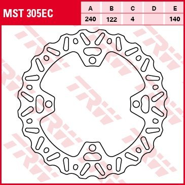 TRW ZF TARCZA HAMULCOWA TYŁ SUZUKI RMZ 250 07-09, RMZ 450 05-, TRW ZF TARCZA HAMULCOWA TYŁ SUZUKI RMZ 250 07-09, RMZ 450 05-,