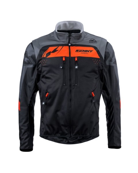 KENNY RACING KURTKA ADVENTURE/ENDURO MODEL SOFTSHELL BLACK/ORANGE KOLOR CZARNY/POMARAŃCZOWY/SZARY ROZMIAR XL KENNY RACING KURTKA ADVENTURE/ENDURO MODEL SOFTSHELL BLACK/ORANGE KOLOR CZARNY/POMARAŃCZOWY/SZARY ROZMIAR XL