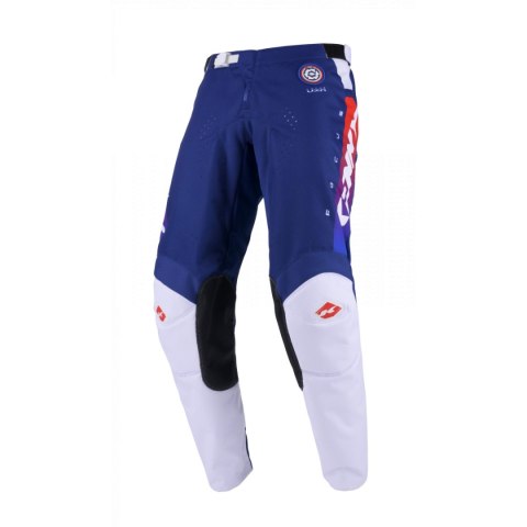 KENNY RACING SPODNIE CROSS/ENDURO MODEL TRACK FOCUS PATRIOT KOLOR NIEBIESKI/CZERWONY/BIAŁY ROZMIAR 36