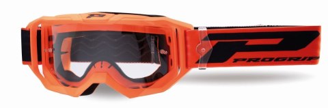 PROGRIP GOGLE PG3300-409 TR VISION KOLOR POMARAŃCZOWY FLUO (SZYBA PG3310 PRZEZROCZYSTA ANTISCRATCH, NO FOG, ANTI UV)