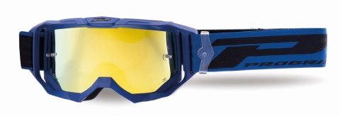 PROGRIP GOGLE PG3300-410 FL VISION KOLOR NIEBIESKI MAT (SZYBA PG3347 ŻÓŁTA LUSTRZANA ANTISCRATCH, NO FOG, ANTI UV)