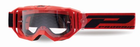 PROGRIP GOGLE PG3300-411 TR VISION KOLOR CZERWONY MAT (SZYBA PG3310 PRZEZROCZYSTA ANTISCRATCH, NO FOG, ANTI UV)