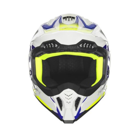 NOX KASK OFF ROAD / CROSS N634 GRADIENT KOLOR BIAŁY/NIEBIESKI/ŻÓŁTY FLUO ROZMIAR XL NOX KASK OFF ROAD / CROSS N634 GRADIENT KOLOR BIAŁY/NIEBIESKI/ŻÓŁTY FLUO ROZMIAR XL