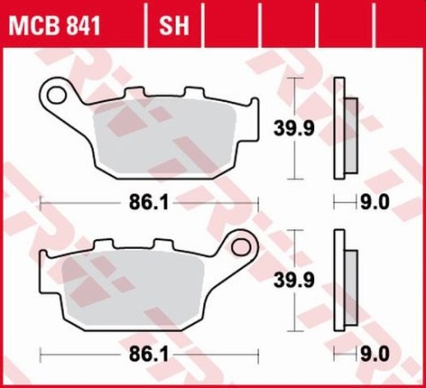 TRW ZF KLOCKI HAMULCOWE KH496 SINTER STREET HONDA CBF 500 / CB 500 X / CBR 500 13-, CB 650 F / CBR 600 14-, NC 750 14-, KAWASAKI TRW ZF KLOCKI HAMULCOWE KH496 SINTER STREET HONDA CBF 500 / CB 500 X / CBR 500 13-, CB 650 F / CBR 600 14-, NC 750 14-, KAWASAKI