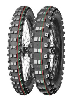 MITAS OPONA 100/90-19 TERRA FORCE-MX MH 57M (CZERWONO-ZIELONY PASEK) TT TYŁ DOT 2024 (DOT:XPDC) (460099) (ZAMIENNIK:70000181,700