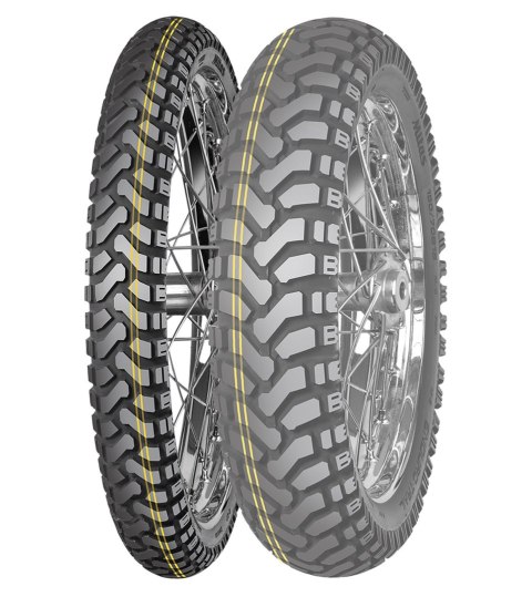 MITAS OPONA 110/80B19 ENDURO TRAIL DAKAR (PODWÓJNY ŻÓŁTY PASEK) 59H TL/TT M+S PRZÓD DOT 04/2024 (zamiennik:70000451)