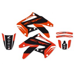 BLACKBIRD WYPRZEDAŻ KOMPLET NAKLEJEK (OKLEIN) HONDA CRF 450R '02-'04 DREAM 4 KOLOR CZERWONY CZARNY
