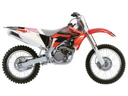 BLACKBIRD WYPRZEDAŻ KOMPLET NAKLEJEK (OKLEIN) HONDA CRF 450R '02-'04 DREAM 4 KOLOR CZERWONY CZARNY