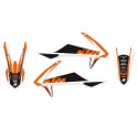 BLACKBIRD WYPRZEDAŻ KOMPLET NAKLEJEK (OKLEIN) KTM SX/SX-F '16-'18, EXC/EXC-F '17-'19 DREAM 4 KOLOR POMARAŃCZOWY CZARNY
