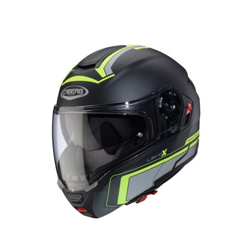 CABERG KASK SZCZĘKOWY FLIP-UP MODEL LEVO X ELITE KOLOR CZARNY MAT/SZARY/ZÓŁTY FLUO ROZMIAR S (PINLOCK W ZESTAWIE) CABERG KASK SZCZĘKOWY FLIP-UP MODEL LEVO X ELITE KOLOR CZARNY MAT/SZARY/ZÓŁTY FLUO ROZMIAR S (PINLOCK W ZESTAWIE)