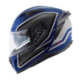 KAPPA KASK KV52 KRONOS INTEGRALNY Z BLENDĄ KOLOR CZARNY NIEBIESKI SREBRNY MAT CARBON LOOK ROZMIAR 60 / L (HOMOLOGACJA ECE 22R06)