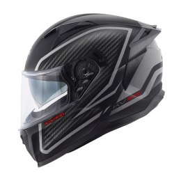 KAPPA KASK KV52 KRONOS INTEGRALNY Z BLENDĄ KOLOR CZARNY TYTANOWY MAT CARBON LOOK ROZMIAR 56 / S (HOMOLOGACJA ECE 22R06)