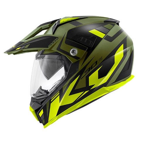 KAPPA KASK KV30 EVO GRAYER DUAL OFF ROAD Z SZYBĄ I BLENDĄ KOLOR ZIELONY (KHAKI) MAT/CZARNY/ZÓŁTY ROZM. S/56 ( HOMOLOGACJA ECE 22 KAPPA KASK KV30 EVO GRAYER DUAL OFF ROAD Z SZYBĄ I BLENDĄ KOLOR ZIELONY (KHAKI) MAT/CZARNY/ZÓŁTY ROZM. S/56 ( HOMOLOGACJA ECE 22