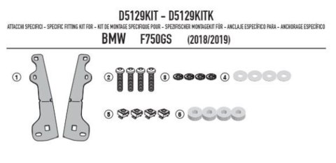 KAPPA MOCOWANIE SZYB KD5127S, KD5127ST ORAZ KAF5127 BMW F 750GS (18) KAPPA MOCOWANIE SZYB KD5127S, KD5127ST ORAZ KAF5127 BMW F 750GS (18)