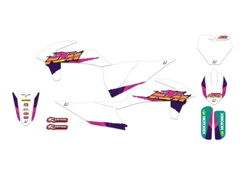 BLACKBIRD KOMPLET NAKLEJEK (OKLEIN) KTM SX/SX-F '19-'22, EXC/EXC-F '20-'23 RETRO KTM BLACKBIRD KOMPLET NAKLEJEK (OKLEIN) KTM SX/SX-F '19-'22, EXC/EXC-F '20-'23 RETRO KTM