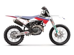 BLACKBIRD KOMPLET NAKLEJEK (OKLEIN) KTM SX/SX-F '23-'24, EXC/EXC-F '24-'25 RETRO KOLOR BIAŁY NIEBIESKI CZERWONY