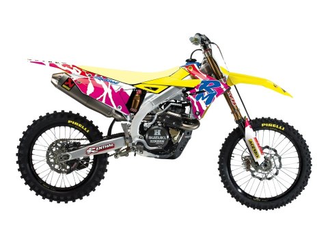 BLACKBIRD KOMPLET NAKLEJEK (OKLEIN) SUZUKI RMZ 250 '19-'24, RMZ 450 '18-'24 RETRO SUZUKI BLACKBIRD KOMPLET NAKLEJEK (OKLEIN) SUZUKI RMZ 250 '19-'24, RMZ 450 '18-'24 RETRO SUZUKI