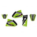 BLACKBIRD WYPRZEDAŻ KOMPLET NAKLEJEK (OKLEIN) KAWASAKI KX 60 '85-'19 DREAM 4 KOLOR ZIELONY CZARNY