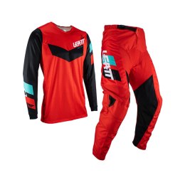LEATT ZESTAW (KOMPLET) KOSZULKA + SPODNIE MOTO RIDE KIT 3.5 RED KOLOR CZERWONY/CZARNY/NIEBIESKI ROZMIAR S