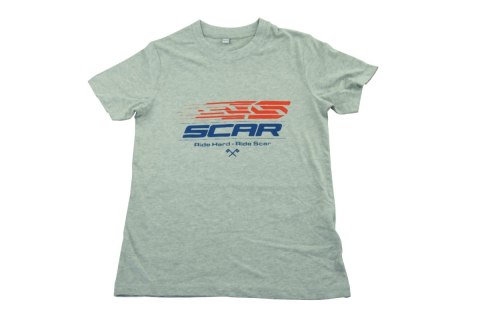SCAR RACING KOSZULKA T-SHIRT Z LOGIEM SCAR KOLOR SZARY ROZMIAR XL SCAR RACING KOSZULKA T-SHIRT Z LOGIEM SCAR KOLOR SZARY ROZMIAR XL