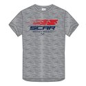 SCAR RACING WYPRZEDAŻ KOSZULKA T-SHIRT Z LOGIEM SCAR KOLOR SZARY ROZMIAR S