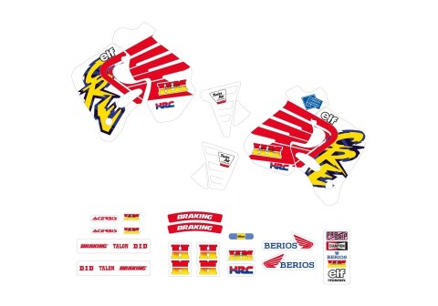TECNOSEL (BLACKBIRD) KOMPLET NAKLEJEK (OKLEIN) HONDA CR 125 '93-'94, CR 250 '92-'94, REPLICA TEAM HONDA ENDURO '94 KOLOR CZERWON TECNOSEL (BLACKBIRD) KOMPLET NAKLEJEK (OKLEIN) HONDA CR 125 '93-'94, CR 250 '92-'94, REPLICA TEAM HONDA ENDURO '94 KOLOR CZERWON