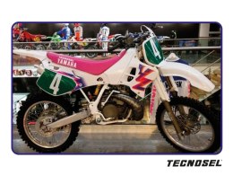 TECNOSEL (BLACKBIRD) KOMPLET NAKLEJEK (OKLEIN) YAMAHA YZ 125/250 '93-'95, REPLICA TEAM YAMAHA '93 KOLOR RÓŻOWY/NIEBIESKI/BIAŁY