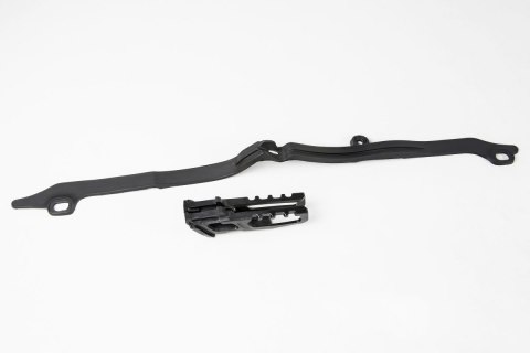 UFO KOMPLET ŚLIZG + PROWADNICA ŁAŃCUCHA HONDA CRF 250R '10-13, CRF 450R '09-12, KOLOR CZARNY UFO KOMPLET ŚLIZG + PROWADNICA ŁAŃCUCHA HONDA CRF 250R '10-13, CRF 450R '09-12, KOLOR CZARNY
