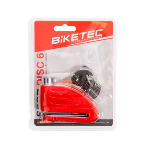 BIKETEC SEQR BLOKADA TARCZY HAMULCOWEJ- BOLEC 16MM, ROZMIAR: 98,5MM X 53,6MM, 3KLUCZE,