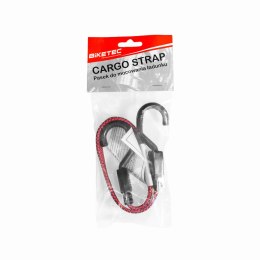 BIKETEC ELASTYCZNY PASEK LATEXOWY DO MOCOWANIA ŁADUNKU 17MM X 50CM, KOLOR CZERWONY