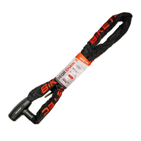 BIKETEC ŁAŃCUCH CP 1,2M, OCZKO 8MM, WBUDOWANA KŁÓTKA 3 KLUCZE, CZARNA OTULINA BIKETEC ŁAŃCUCH CP 1,2M, OCZKO 8MM, WBUDOWANA KŁÓTKA 3 KLUCZE, CZARNA OTULINA