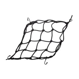 BIKETEC SIATKA BAGAŻOWA 4MM X 40 CM X 30 CM, 4 HAKI, KOLOR CZARNY