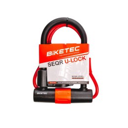 BIKETEC ZABEZPIECZENIE U-LOCK Z LINKĄ ROZMIAR: LINKA 10MM, 1,2M Z KŁÓDKA 180MM X 260MM, 3KLUCZE, JARZMO 16MM