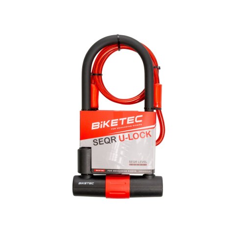 BIKETEC ZABEZPIECZENIE U-LOCK Z LINKĄ ROZMIAR: LINKA 10MM, 1,2M Z KŁÓDKA 180MM X 320MM, 3KLUCZE, JARZMO 16MM BIKETEC ZABEZPIECZENIE U-LOCK Z LINKĄ ROZMIAR: LINKA 10MM, 1,2M Z KŁÓDKA 180MM X 320MM, 3KLUCZE, JARZMO 16MM
