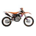 BLACKBIRD KOMPLET NAKLEJEK (OKLEIN) KTM EXC/EXC-F '08-'11, SX/SX-F 125 '07-'10 DREAM 5 KOLOR POMARAŃCZOWY CZARNY