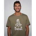 DIVERSE EXTREME TEAM - DAKAR RALLY KOSZULKA (T-SHIRT) DKR DES LOGO KOLOR JASNY KHAKI ROZMIAR L