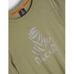 DIVERSE EXTREME TEAM - DAKAR RALLY KOSZULKA (T-SHIRT) DKR DES LOGO KOLOR JASNY KHAKI ROZMIAR XXL