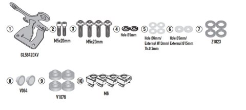 KAPPA 2025/04 MOCOWANIE SZYBY 1173SK HONDA CB 650 R '24-, KAPPA 2025/04 MOCOWANIE SZYBY 1173SK HONDA CB 650 R '24-,