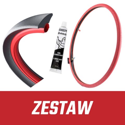 PAKIET SYSTEM TUBLISS 18 CALI + MOUSSE TACS RACING SOFT + MICHELIN ŻEL MONTAŻOWY 50G PAKIET SYSTEM TUBLISS 18 CALI + MOUSSE TACS RACING SOFT + MICHELIN ŻEL MONTAŻOWY 50G