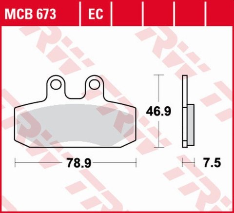 TRW ZF KLOCKI HAMULCOWE KH256 ORGANIC HONDA SJ 50/100 '93-'00, CMX 250 REBEL '97-'99, DERBI RAMBLA 125/250/300 '08-'14 PRZÓD TRW ZF KLOCKI HAMULCOWE KH256 ORGANIC HONDA SJ 50/100 '93-'00, CMX 250 REBEL '97-'99, DERBI RAMBLA 125/250/300 '08-'14 PRZÓD