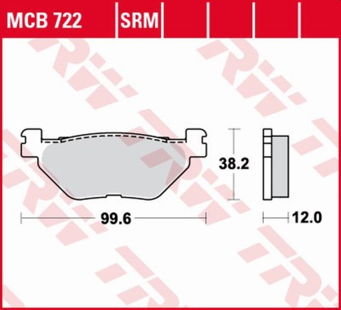 TRW ZF KLOCKI HAMULCOWE KH319 ORGANIC YAMAHA XP 500/530 T-MAX '01-'18, TDM 900 '02-'14, XV/XVS 950 '09-'18, XT 1200Z TENERE '11- TRW ZF KLOCKI HAMULCOWE KH319 ORGANIC YAMAHA XP 500/530 T-MAX '01-'18, TDM 900 '02-'14, XV/XVS 950 '09-'18, XT 1200Z TENERE '11-